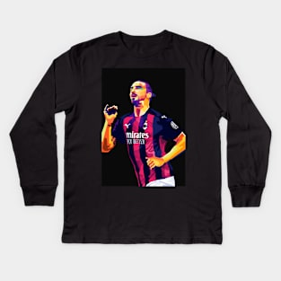 Ibrahimovic Pop Art Kids Long Sleeve T-Shirt